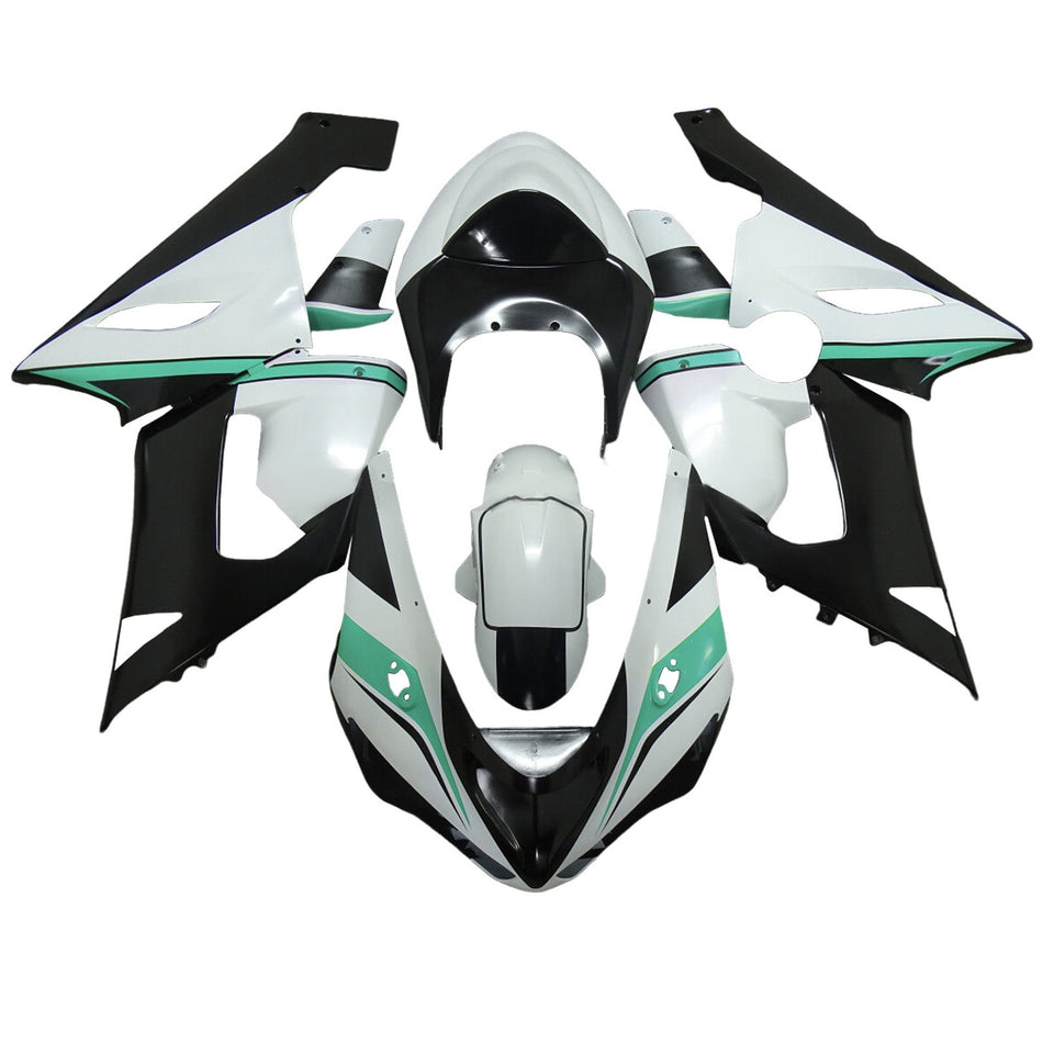 インジェクションフェアリングキット ボディワーク プラスチック ABS カワサキ ZX6R 636 2005-2006 に適合