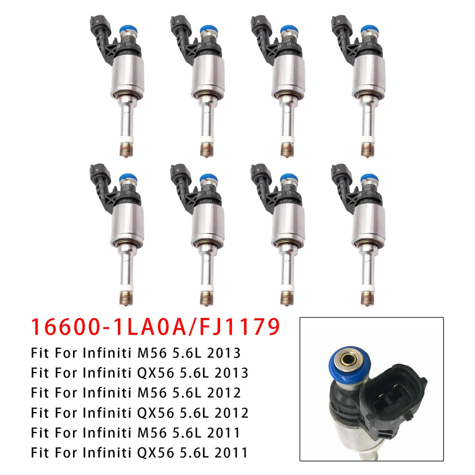 インフィニティ M56 QX56 Q70 5.6L 16600-1LA0A FJ1179 用 燃料インジェクター 8個