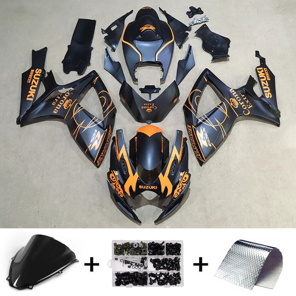 スズキ GSXR 600/750 2006-2007 K6 用 インジェクションフェアリングキット ボディワーク プラスチック ABS