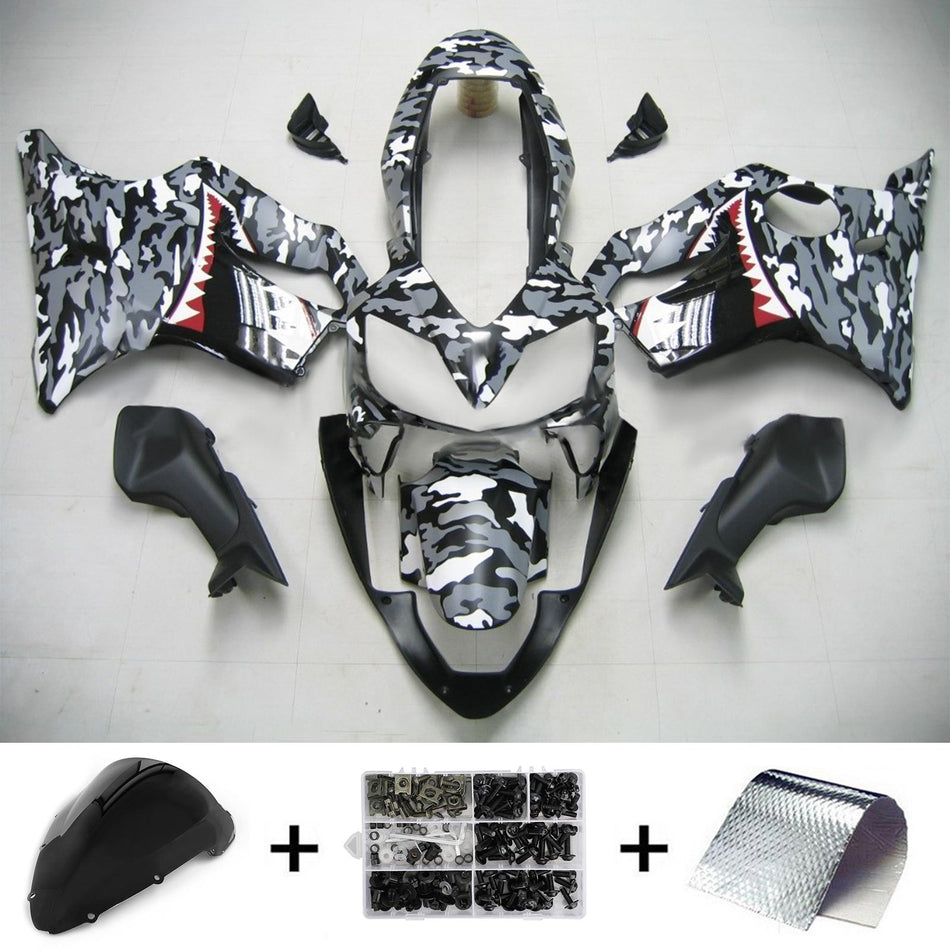 2004-2007 ホンダ CBR600 F4i Amotopart インジェクションフェアリングキット ボディワーク プラスチック ABS #131