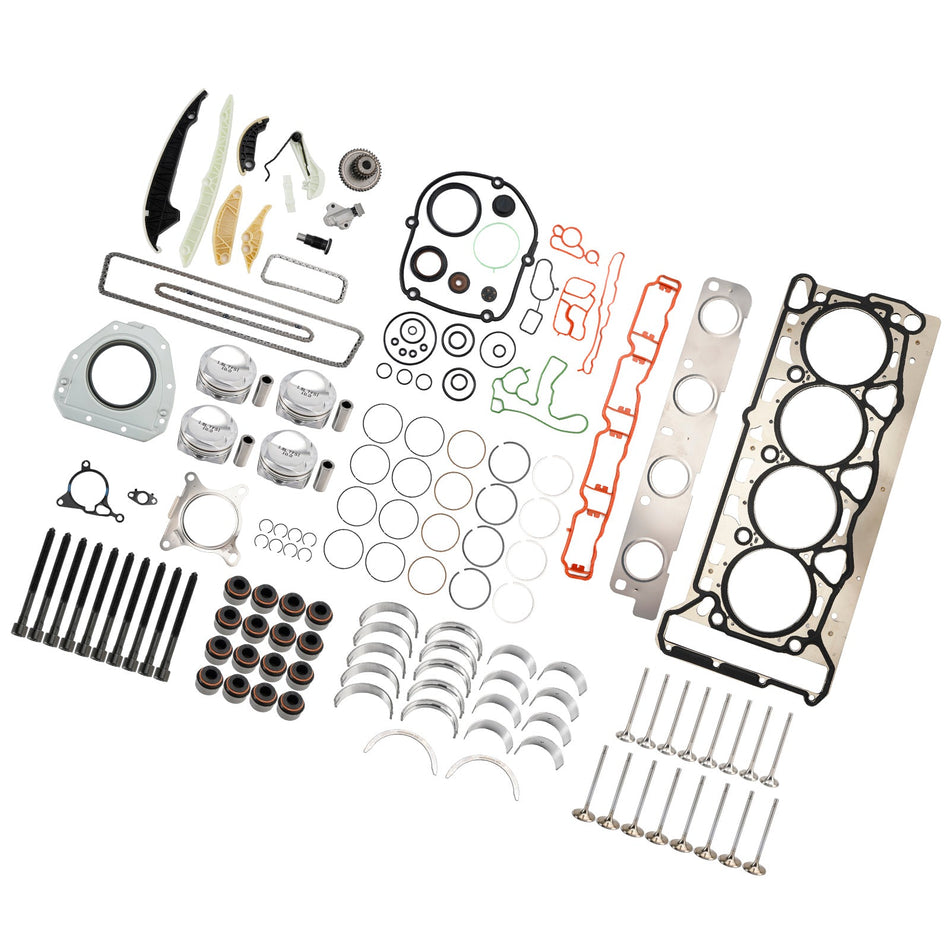 2008-2011 AUDI A5 1.8 TFSI CDHB エンジンピストンオーバーホールリビルドキット 06H107065CP 06H109509Q