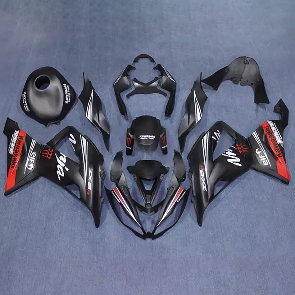 インジェクションフェアリングキット ボディワーク プラスチック ABS カワサキ ZX6R 636 2013-2018 に適合