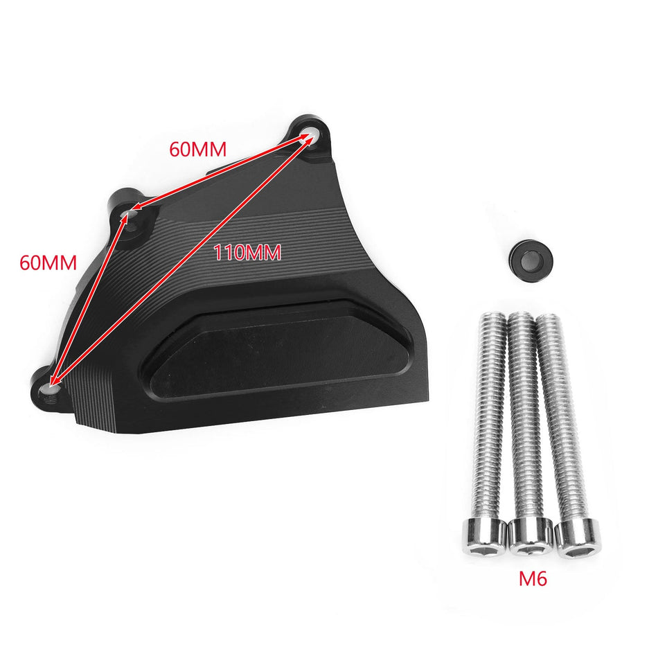 オートバイエンジンケースガードカバーガードスライダーブラックホンダCBR1000RR 08-17用