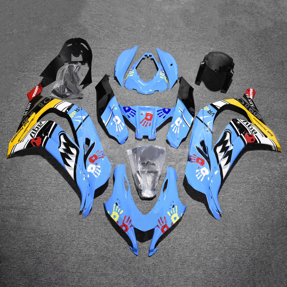インジェクションフェアリングキット ボディワーク プラスチック ABS カワサキ ZX10R 2016-2020 に適合