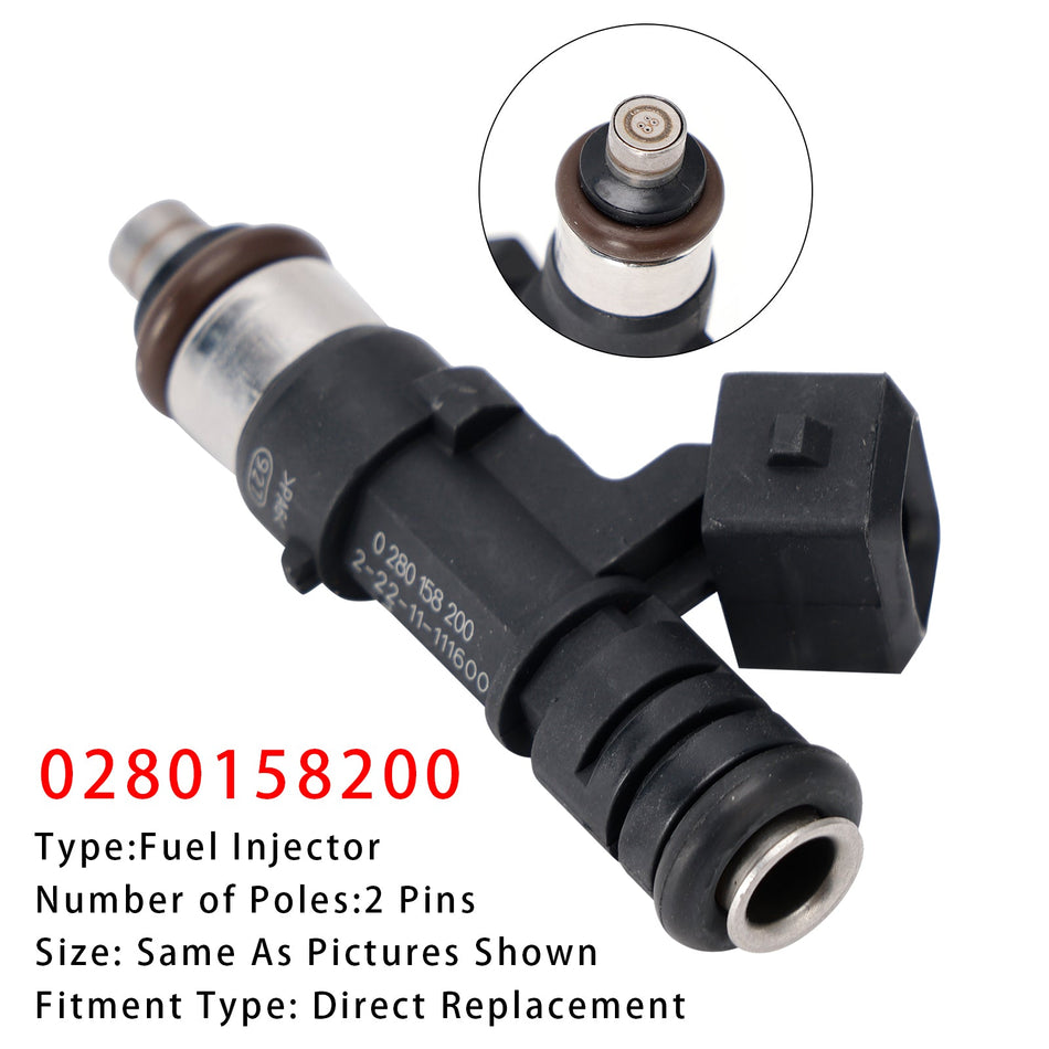 フォード B C-Max フィエスタ フォーカス フュージョン モンデオ プーマ 0280158200 用燃料インジェクター 1個
