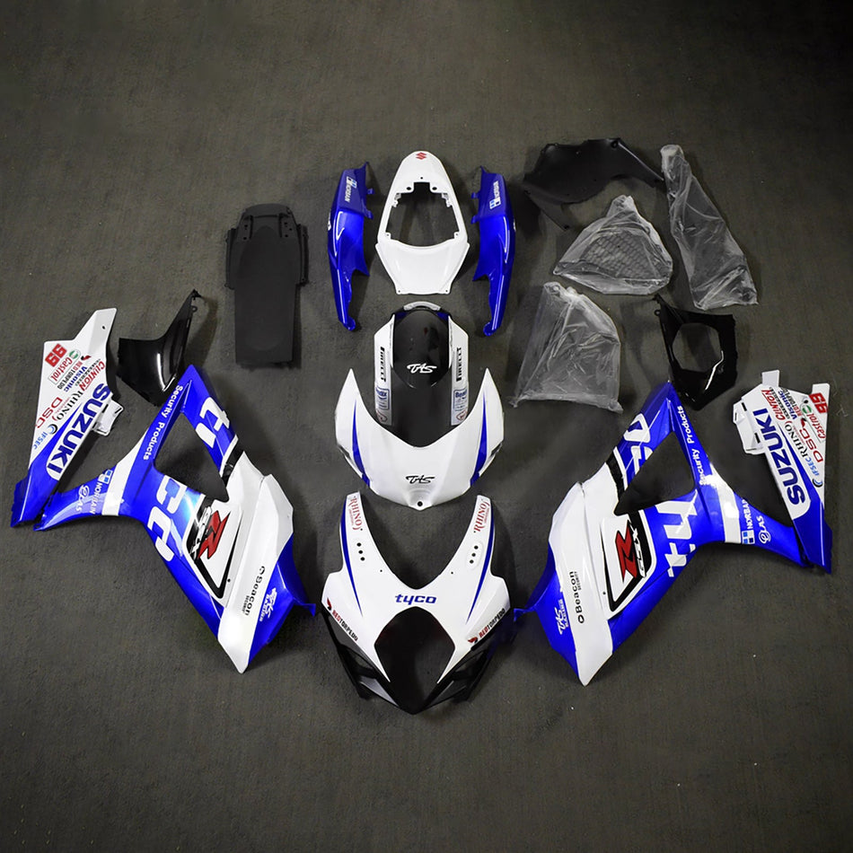 スズキ GSXR1000 2007-2008 K7用 インジェクションフェアリングキット ボディワーク プラスチック ABS