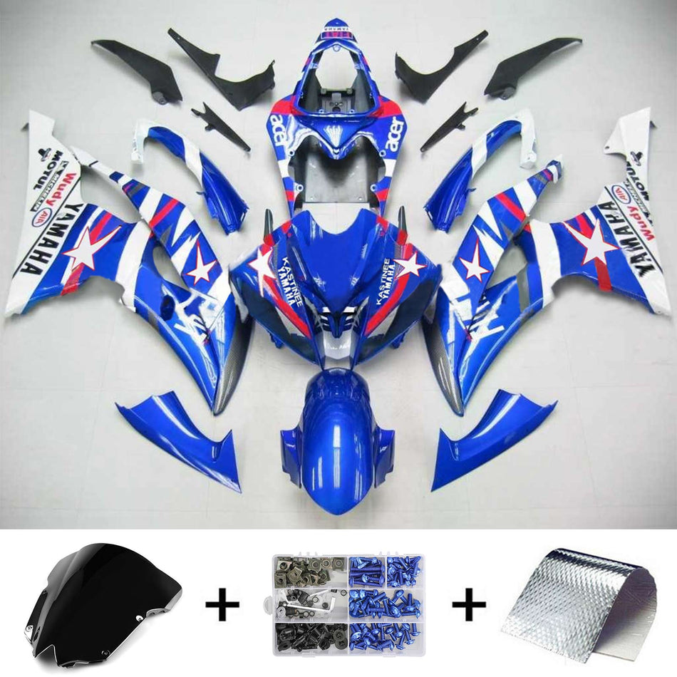 2008-2016 ヤマハ YZF 600 R6 インジェクションフェアリングキット ボディワーク プラスチック ABS #105