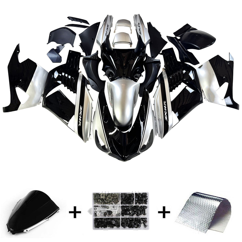 カワサキ ZX14R 2006-2011 用インジェクション フェアリングキット ボディワーク プラスチック ABS
