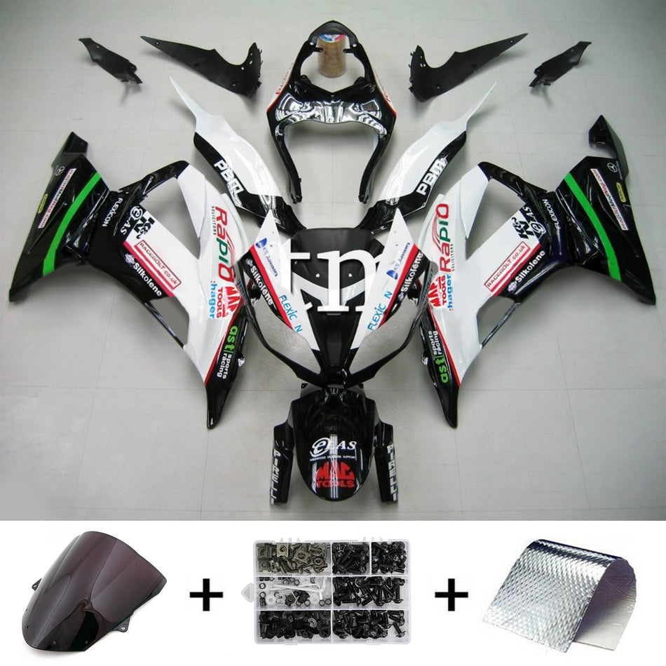 2013-2018 カワサキ ZX6R 636 Amotopart インジェクションフェアリングキット ボディワーク プラスチック ABS #107
