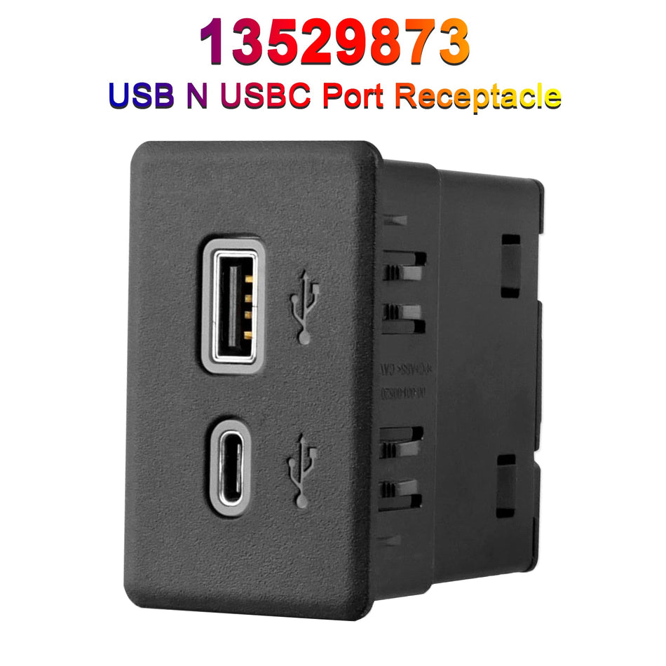 13529873 USB N USBCポートレセプタクル（アカディア・エスカレード・シルバラード・シエラ・タホ用）