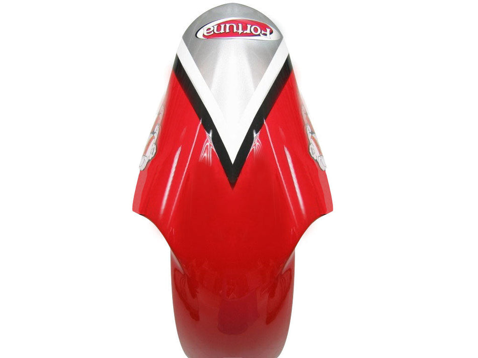 1998-2002 ヤマハ YZF-R6 シルバー レッド フォルトゥナ レーシング フェアリング ジェネリック