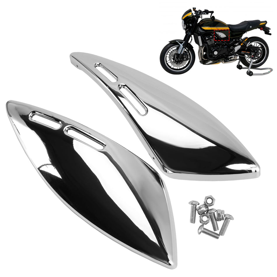 2018-2024年式 カワサキ Z900RS ガスタンク サイドカバーパネル フェアリングカウル クローム