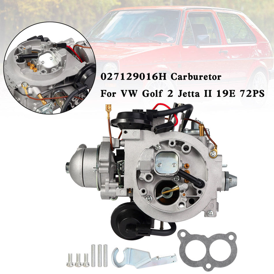 VW ゴルフ 2 ジェッタ II 19E 72PS ab 01/86 U-Kat Vergaser Pierburg 2E キャブレター 027129016H