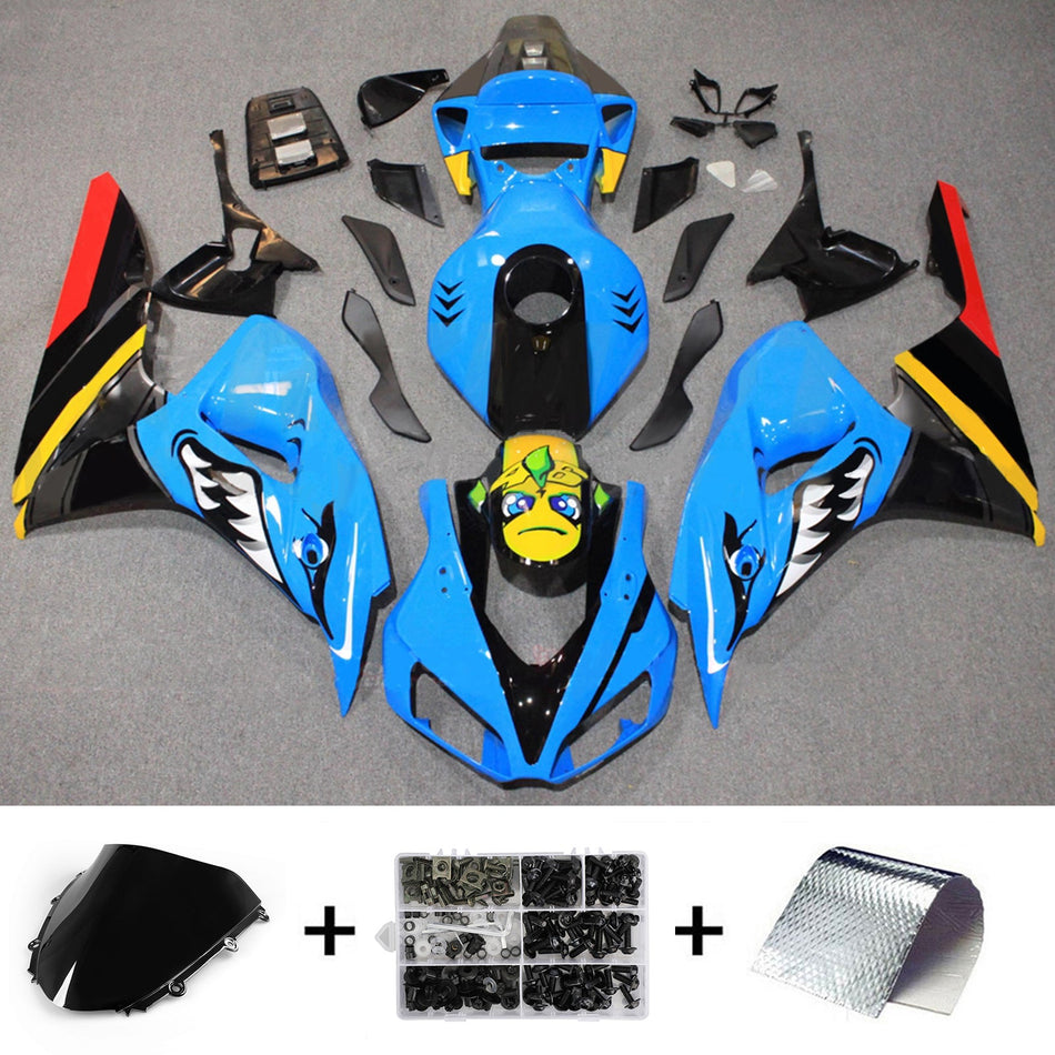 ホンダ CBR1000RR 2006-2007 用インジェクション フェアリングキット ボディワーク プラスチック ABS