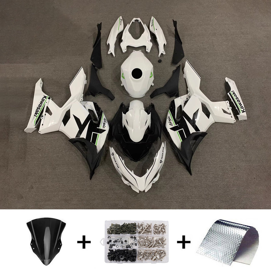インジェクションフェアリングキット ボディワーク プラスチック ABS カワサキ EX400 Ninja400 2018-2024 に適合