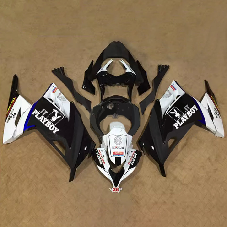 インジェクションフェアリングキット ボディワーク プラスチック ABS カワサキ EX300 Ninja300 2013-2024 に適合