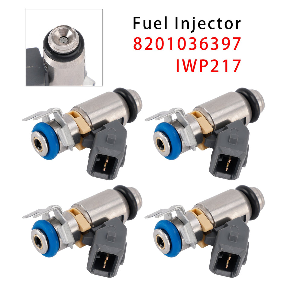 2010年6月～2018年1月 ダチア ダスター(HS_) 1.6 16V 4x4用燃料インジェクター 4個セット 8201036397