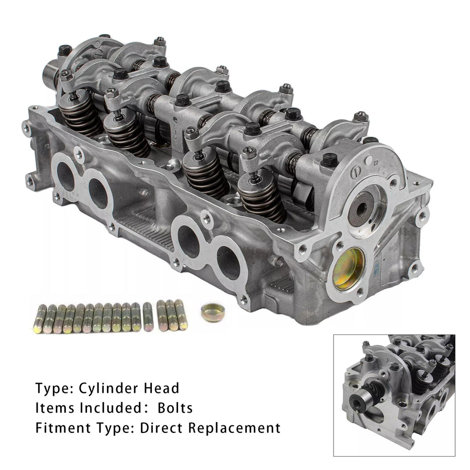 1984-1987 マツダ 626 2.0L 1998CC 122CID L4 SOHC、(8バルブ)、ENG.コード「FE、FEH1」シリンダーヘッド機械式タイプ F80210225A