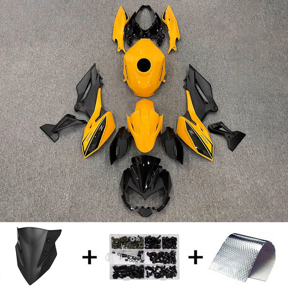 インジェクションフェアリングキット ボディワーク プラスチック ABS カワサキ Z400 2018-2024 に適合