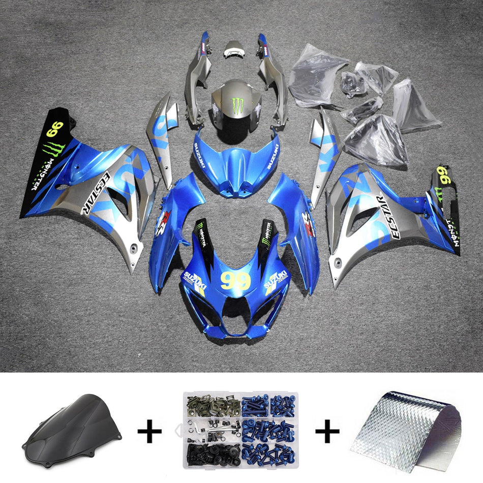 スズキ GSXR1000 2017-2025 K17用 インジェクションフェアリングキット ボディワーク プラスチック ABS