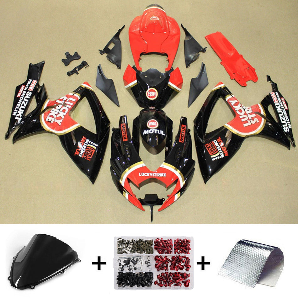 スズキ GSXR 600/750 2006-2007 K6 用 インジェクションフェアリングキット ボディワーク プラスチック ABS
