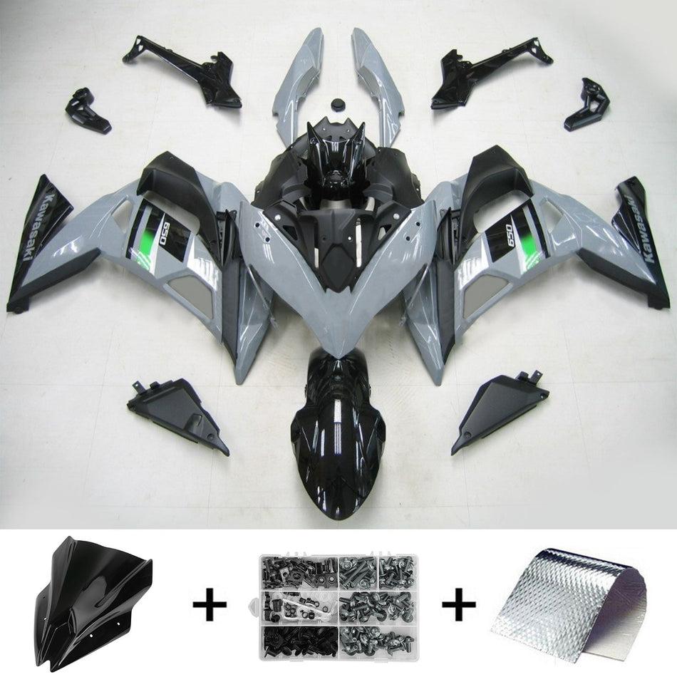 2017-2019 Kawasaki ER6F/Ninja650R Amotopart インジェクションフェアリングキット ボディワーク プラスチック ABS #105