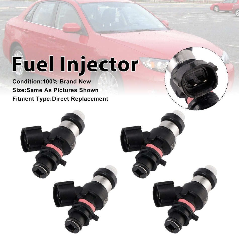 スバル インプレッサ RX 2.0L EI 07-12用燃料インジェクター 4個セット FBYCG80 16600-AA270