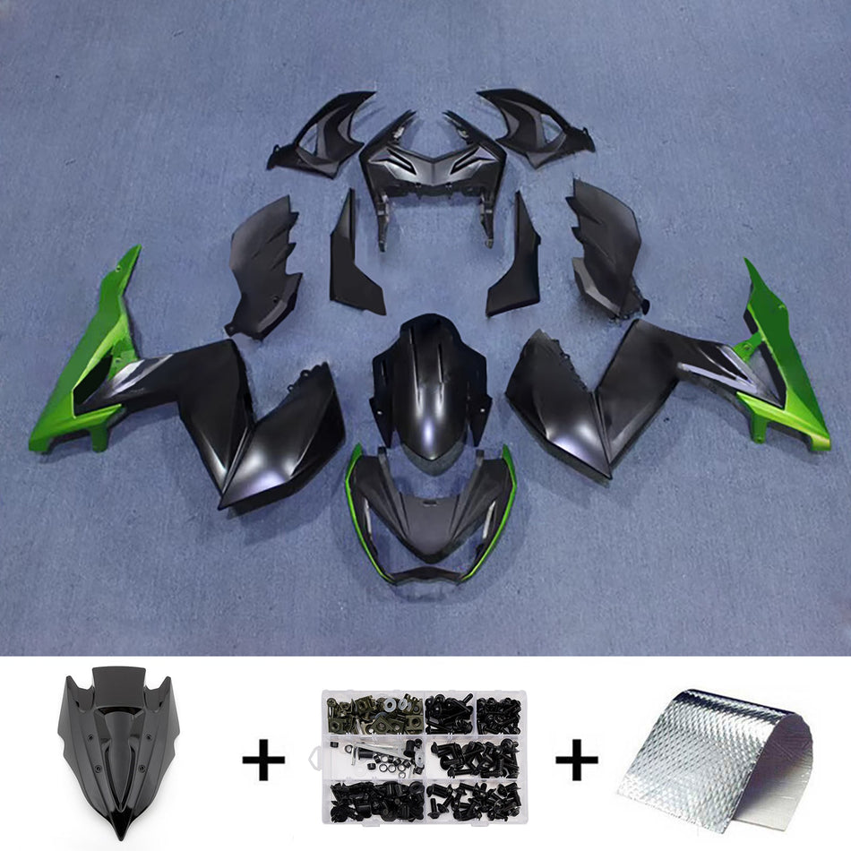 インジェクションフェアリングキット ボディワーク プラスチック ABS カワサキ Z250 Z300 2015-2016 に適合