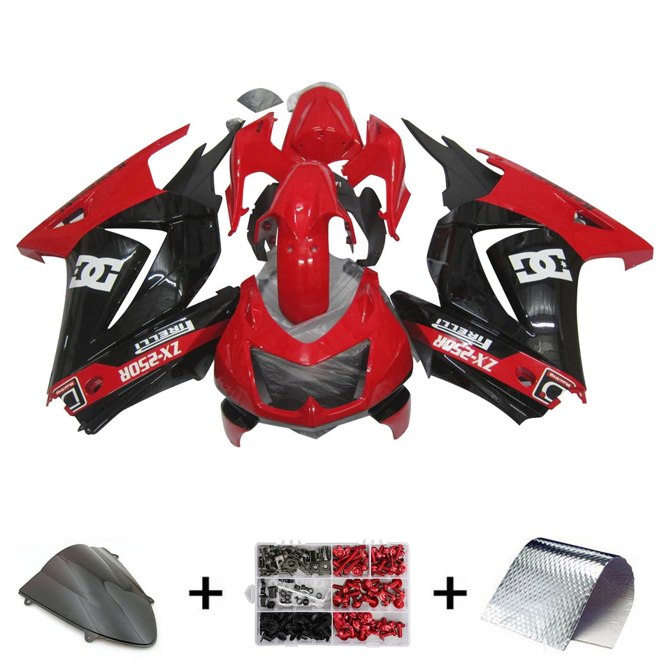 2008-2012 カワサキ EX250 Ninja250R インジェクションフェアリングキット ボディワーク プラスチック ABS