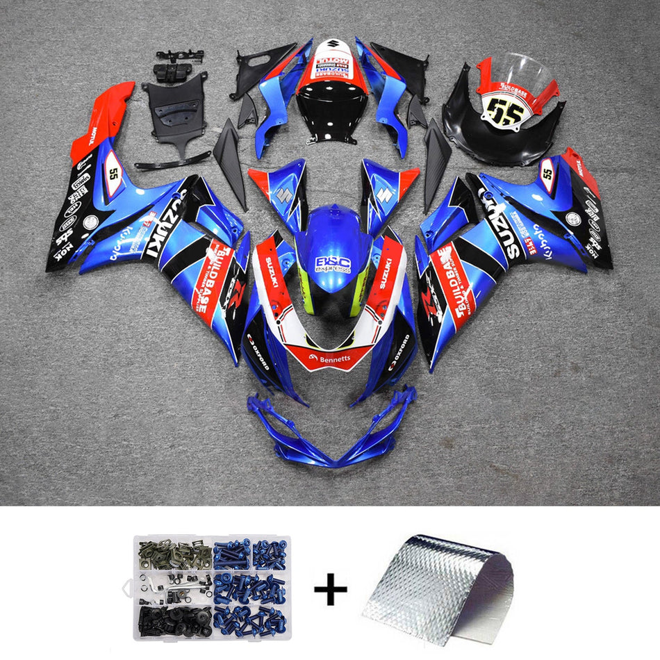 インジェクションフェアリングキット ボディワーク プラスチック ABS スズキ GSXR 600/750 2011-2026 K11用