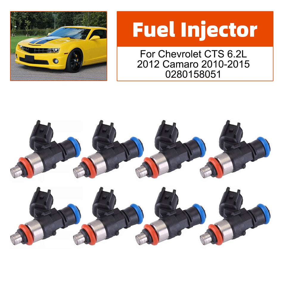 シボレー CTS 6.2L 2012、カマロ 2010-2015 用燃料インジェクター 8個セット 0280158051