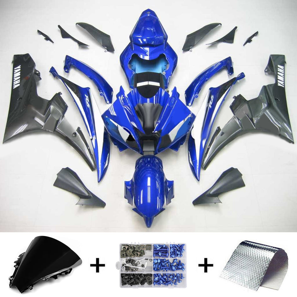 2006-2007 ヤマハ YZF 600 R6 Amotopart インジェクションフェアリングキット ボディワーク プラスチック ABS #112