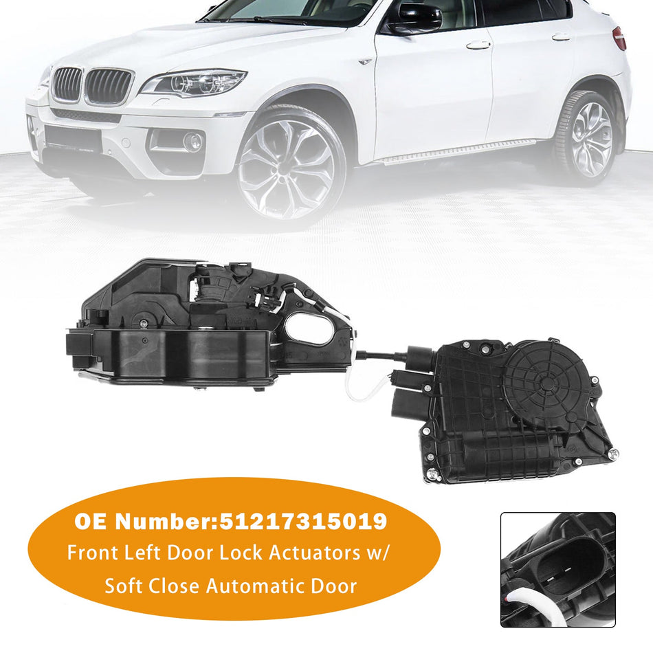 BMW X5 E70 07-12、X6 E71 08-14用フロント左ドアロックアクチュエーター 51217315019