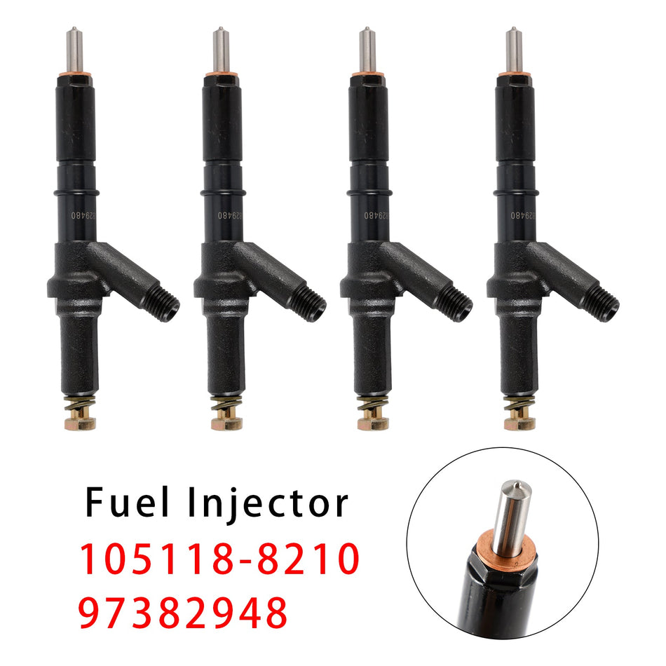 ISUZU 4JH1 エンジン用燃料インジェクター 4個 105118-8210 97382948 8973829480