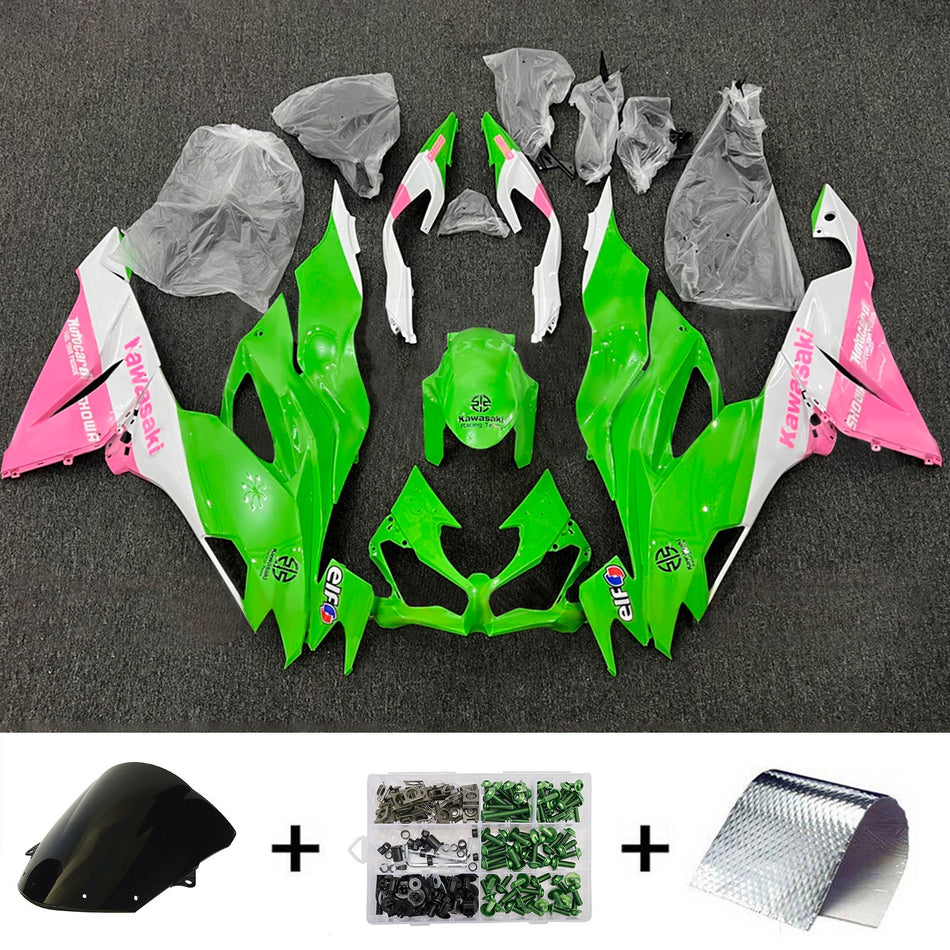 インジェクションフェアリングキット ボディワーク プラスチック ABS カワサキ ZX6R 2019-2023 に適合