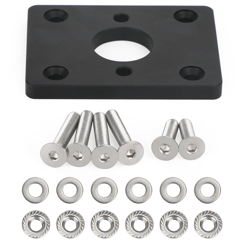 ホンダ シビック インテグラ用 ブラック ブレーキ ブースター エリミネーター 削除アダプター プレート 汎用