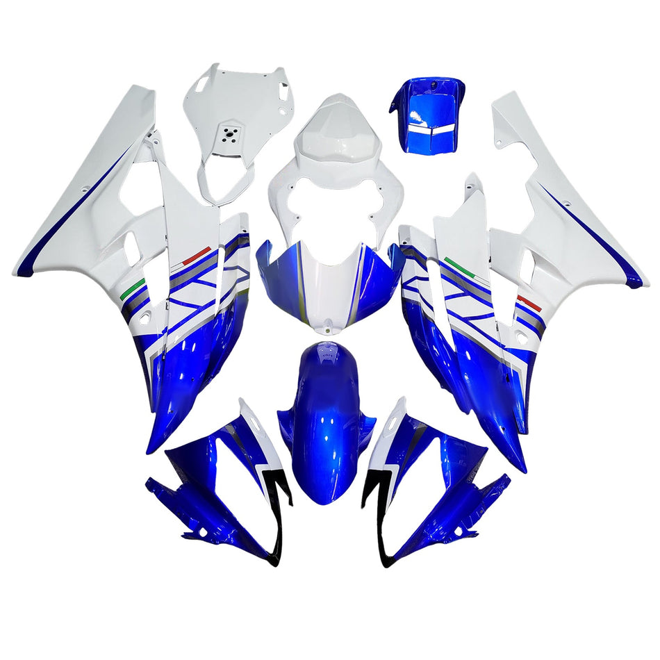 インジェクションフェアリングキット ボディワーク プラスチック ABS ヤマハ YZFR6 YZF-R6 2006-2007用