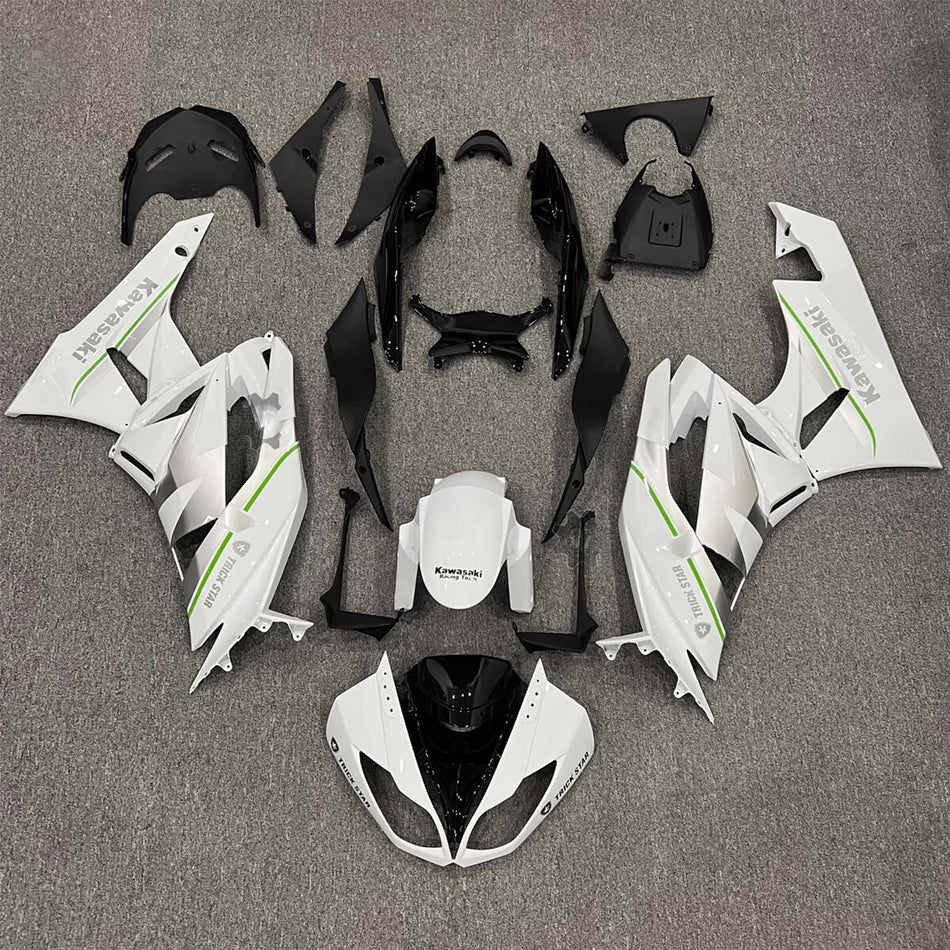 インジェクションフェアリングキット ボディワーク プラスチック ABS カワサキ ZX6R 636 2009-2012 に適合