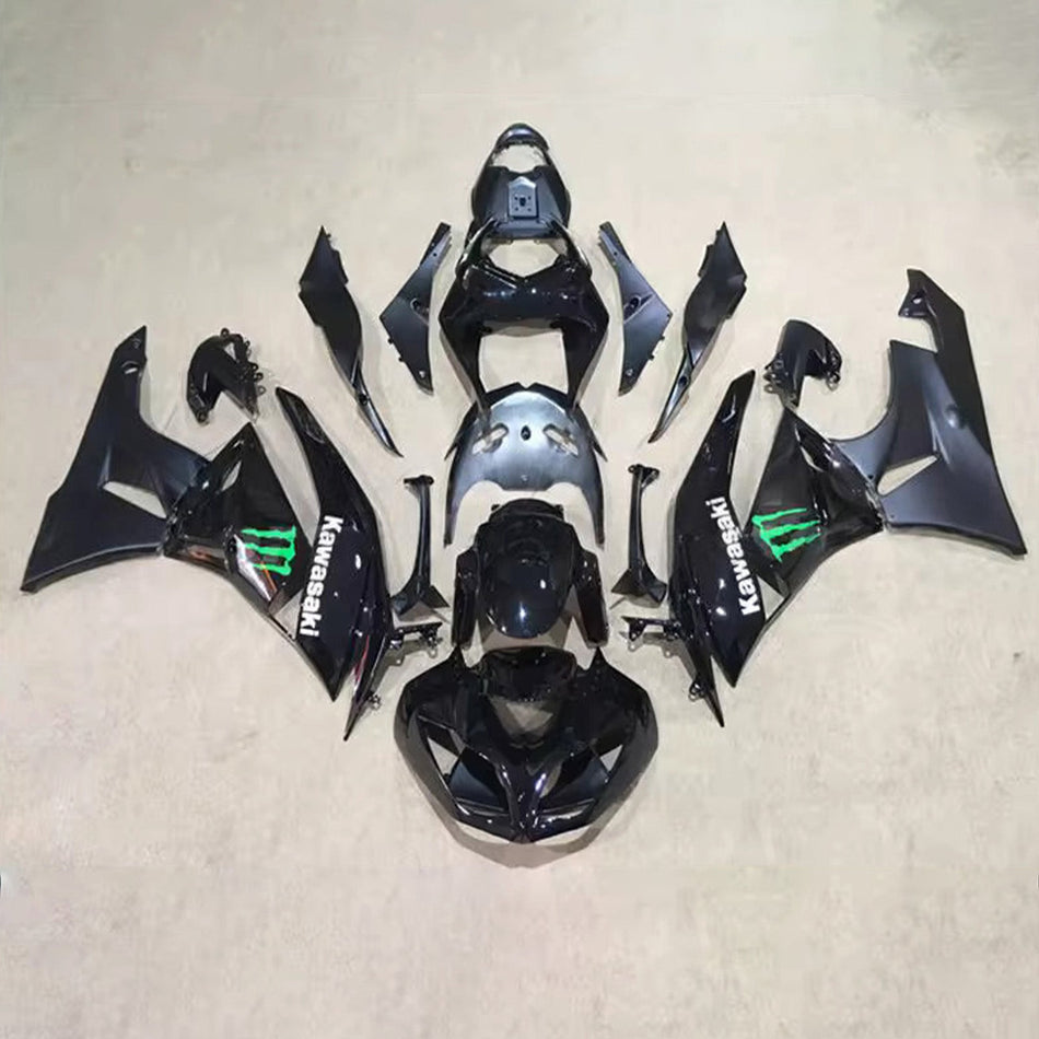 インジェクションフェアリングキット ボディワーク プラスチック ABS カワサキ ZX6R 636 2009-2012 に適合