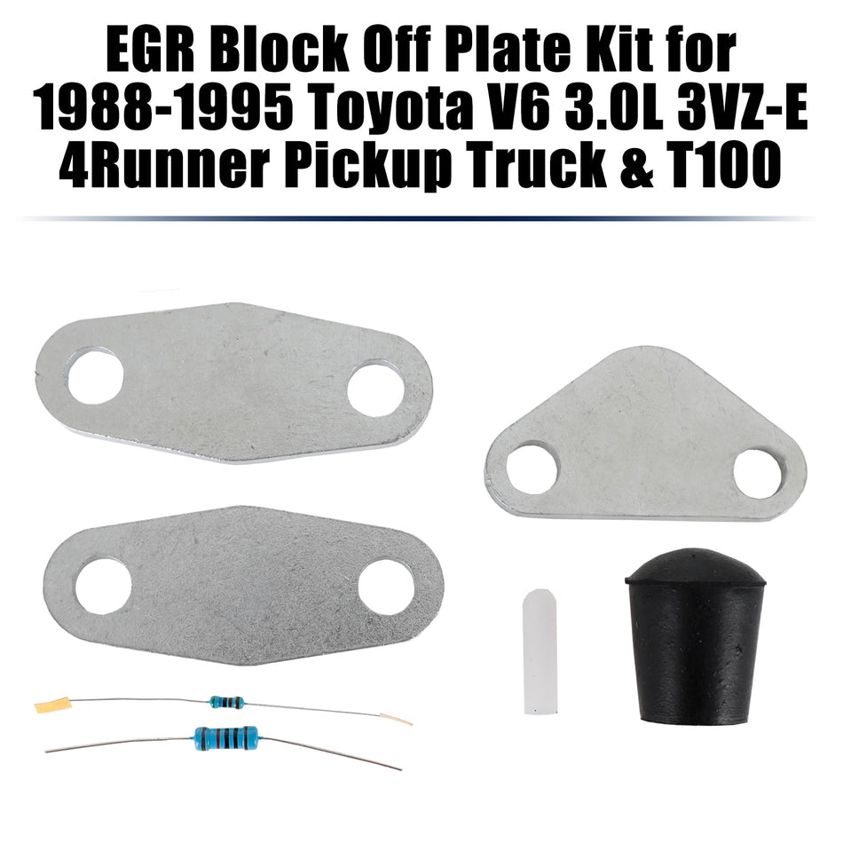 1988-1995 トヨタ V6 3.0L 3VZ-E 4Runner ピックアップトラック &amp; T100 用 EGR ブロック オフ プレート キット
