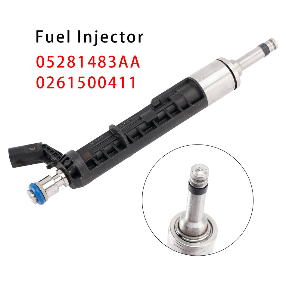 ジープ・ラングラー・ダッジ 2.0L 18-24用燃料インジェクター 1個 05281483AA 0261500411