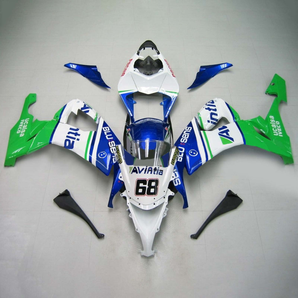 2008-2010 カワサキ ZX10R Amotopart インジェクションフェアリングキット ボディワーク プラスチック ABS #116