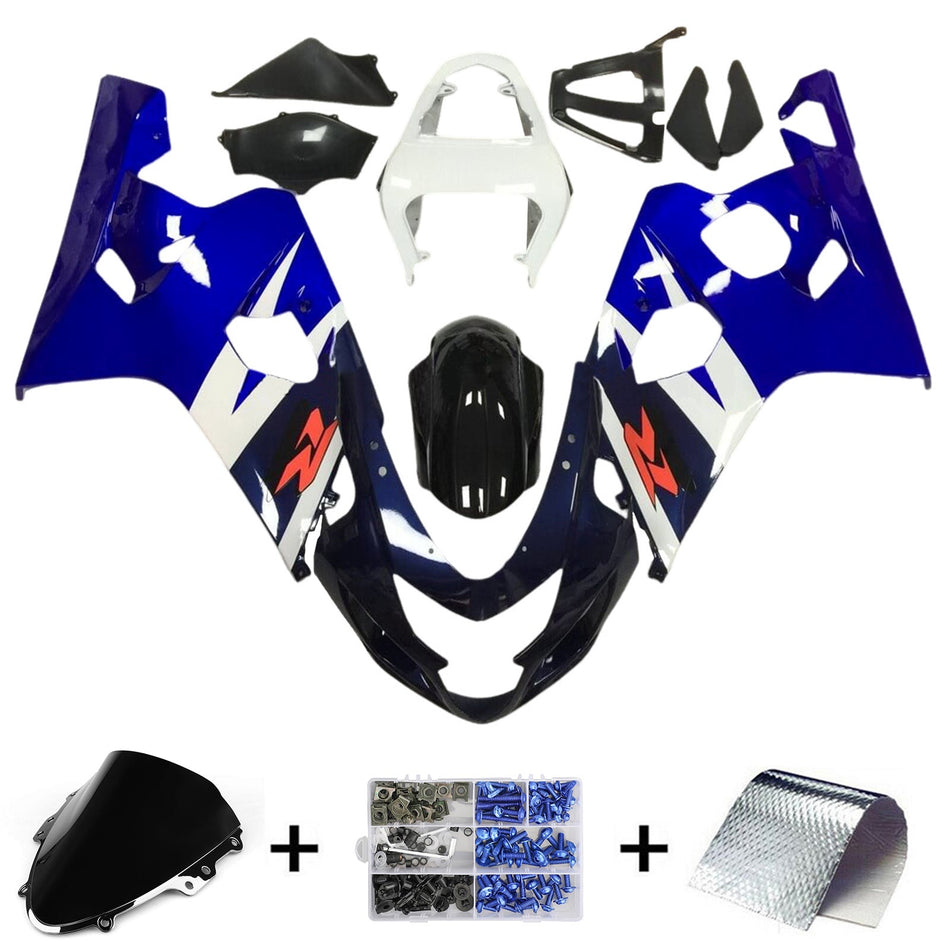 2004-2005 スズキ GSXR 600/750 K4 インジェクションフェアリングキット ボディワーク プラスチック ABS