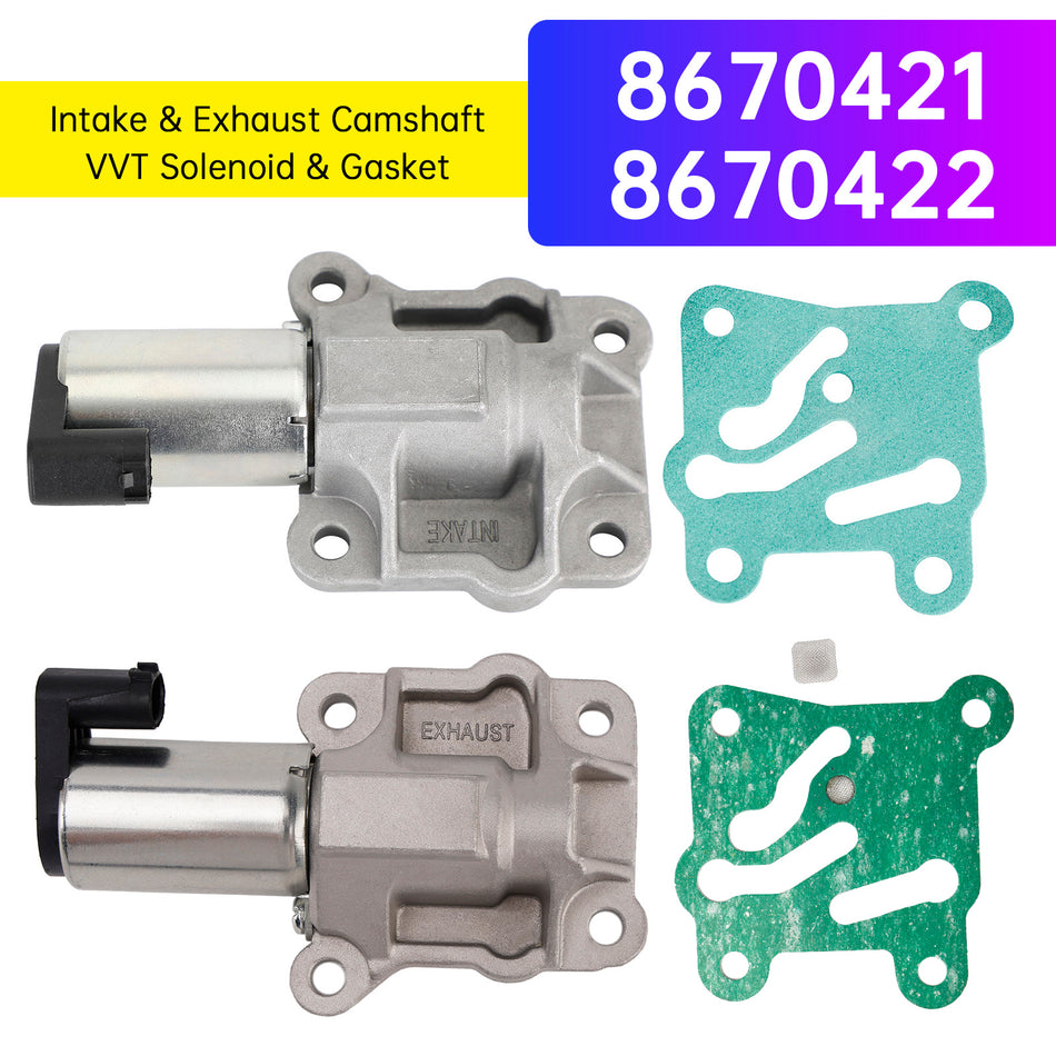 ボルボ C70 V70 XC70 S80 用 吸気・排気カムシャフト VVT ソレノイド＆ガスケット