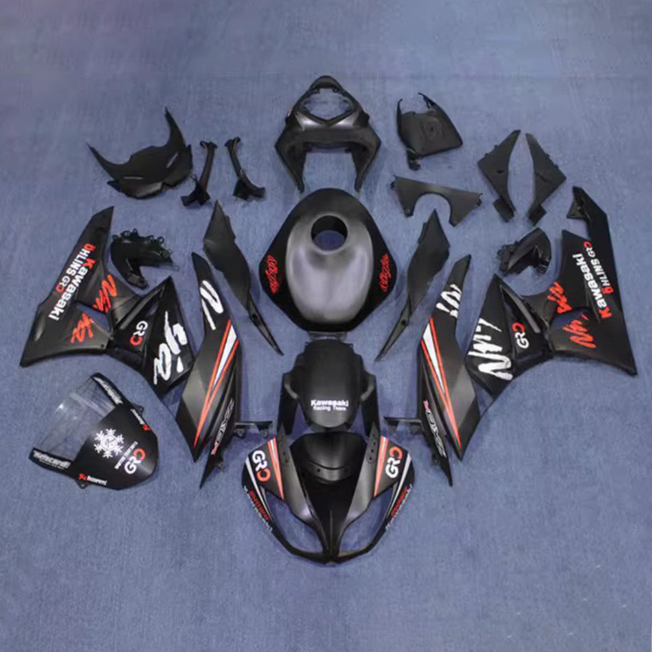 インジェクションフェアリングキット ボディワーク プラスチック ABS カワサキ ZX6R 636 2009-2012 に適合
