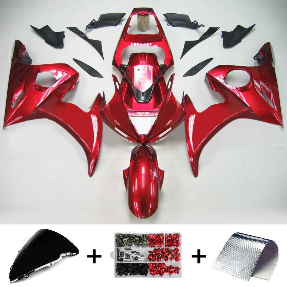 2003-2004 ヤマハ YZF 600 R6 2006-2009 R6S Amotopart インジェクションフェアリングキット ボディワーク プラスチック ABS #119