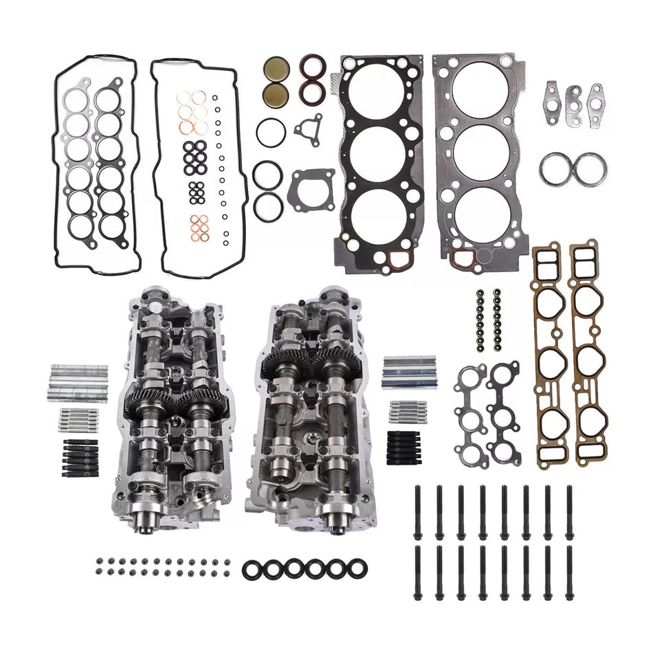 1995-1998 トヨタ T100 3.4L 2PCS シリンダーヘッド &amp; ガスケット &amp; ボルト 11101-69136 1305362050