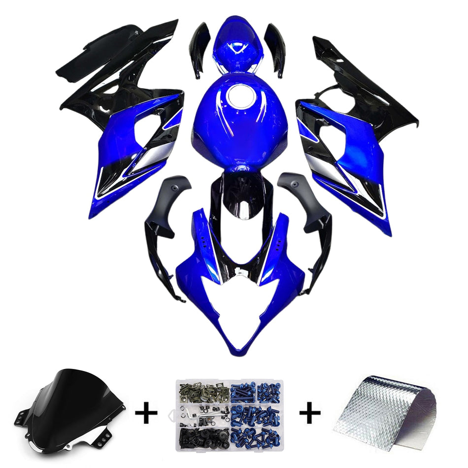 スズキ GSXR1000 2005-2006 K5 用 インジェクションフェアリングキット ボディワーク プラスチック ABS