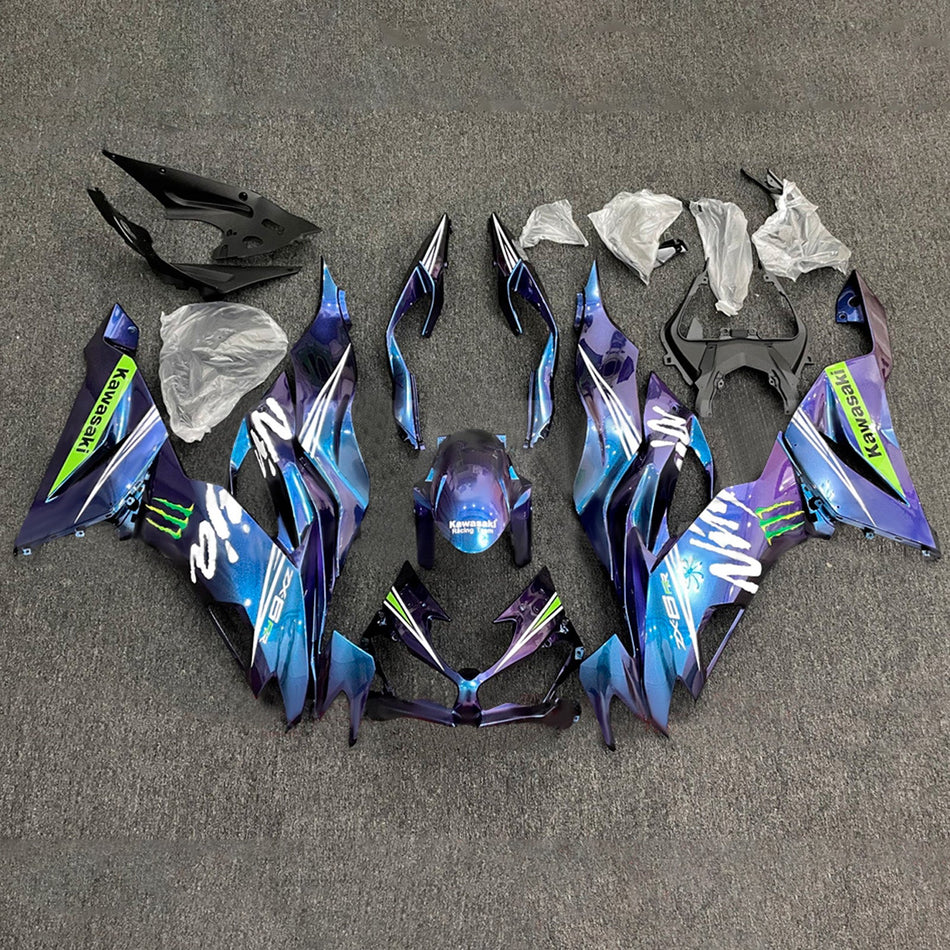 インジェクションフェアリングキット ボディワーク プラスチック ABS カワサキ ZX6R 2019-2023 に適合