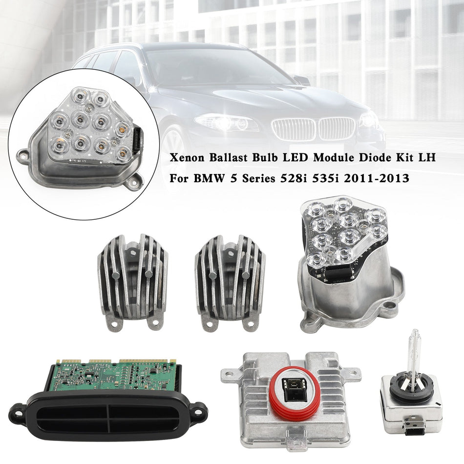 2011-2013 BMW 528i / 535i xDrive / 550i xDrive キセノンバラストバルブ LED モジュールダイオードキット LH